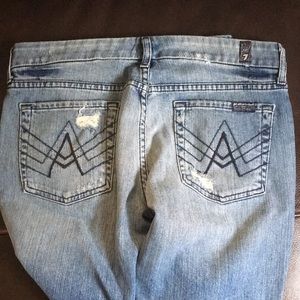 7 For All Mankind Lexi A Pocket distresses Jeans